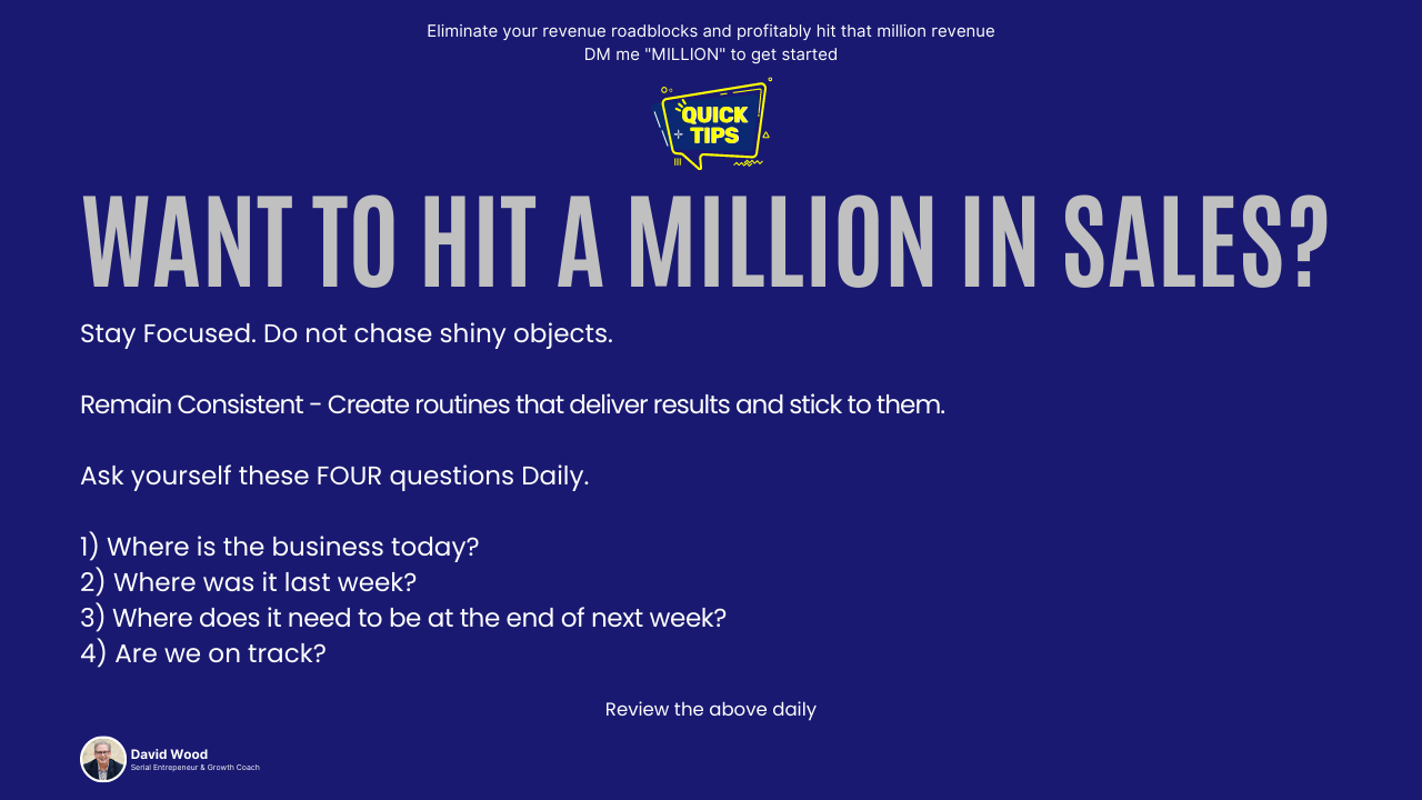 Hit That Million In Sales