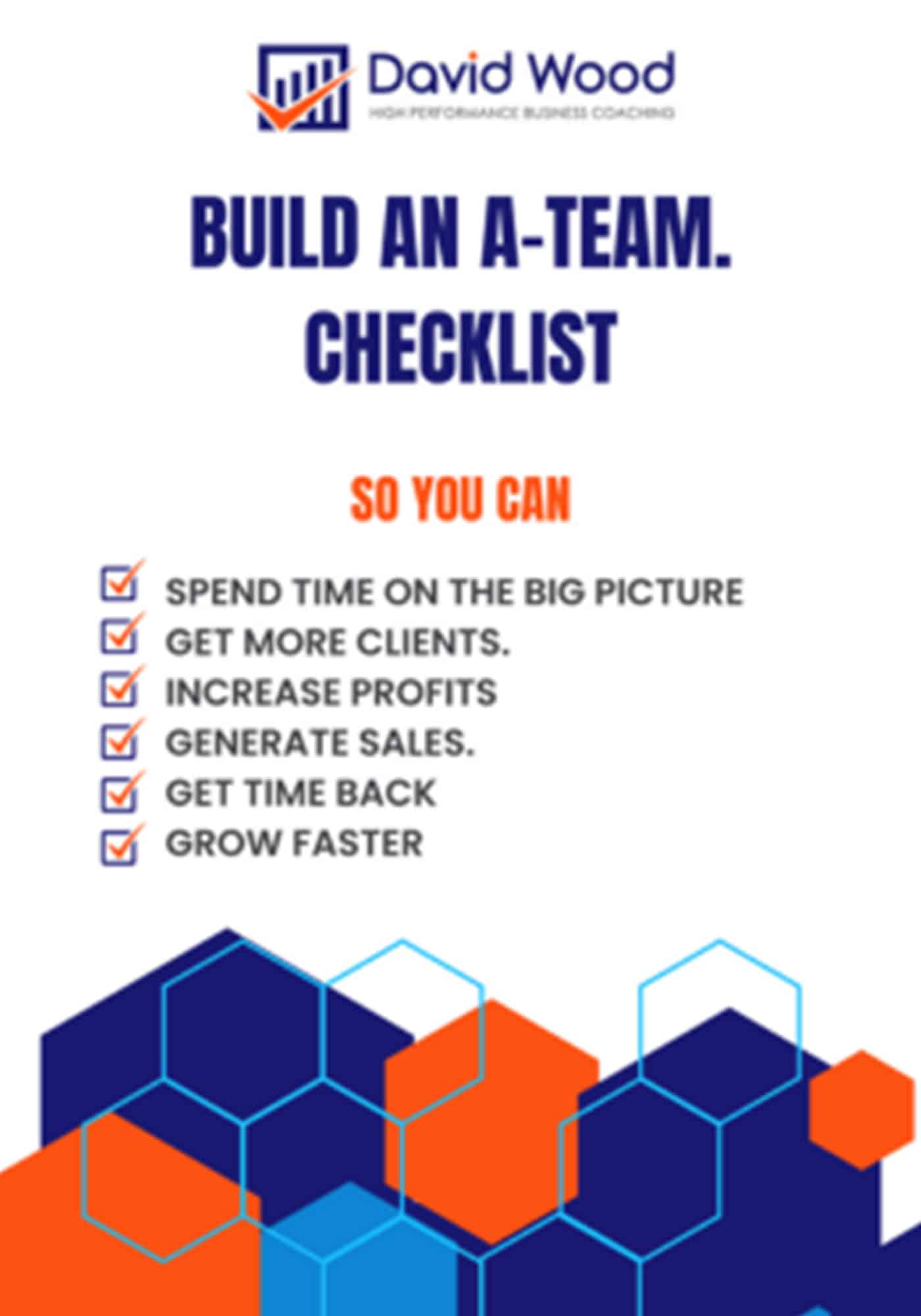 Buila an A-team checklist